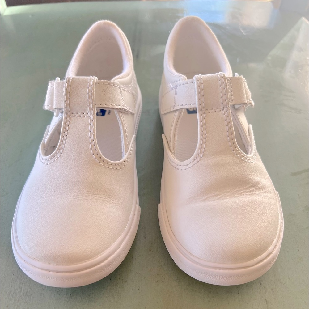 Keds Daphne T-strap little girl leather shoes.